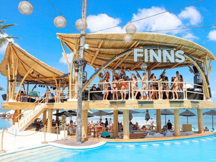 Finns club bali beach canggu party platform bars clubs